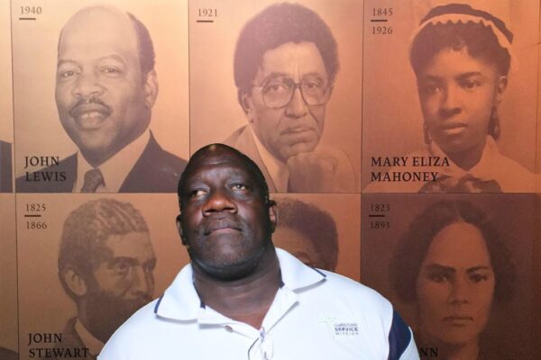 CSM staff member, Willie,  at the Museum