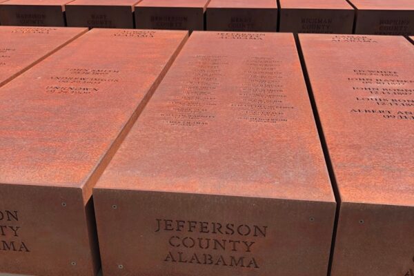 The marker for Jefferson County, Alabama